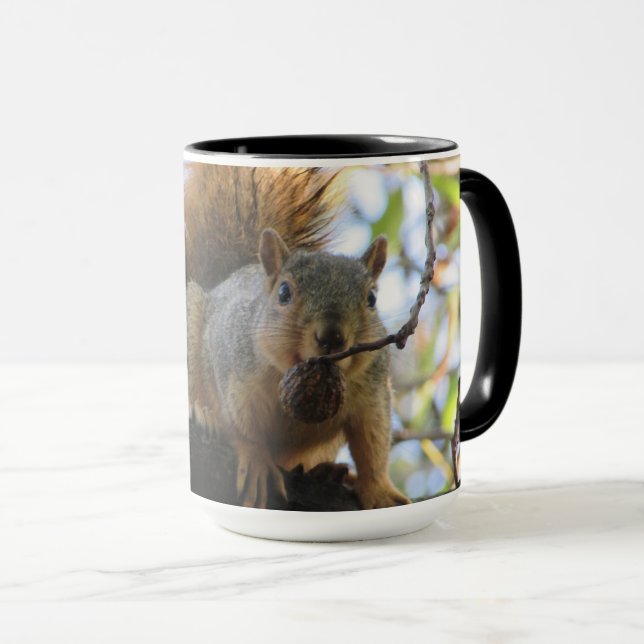 Niedliche Funny Eichhörnchen Kaffee Tasse (VorderseiteRechts)
