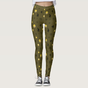 "Niedliche Funny Emoji Pattern Emotion Faces" Leggings