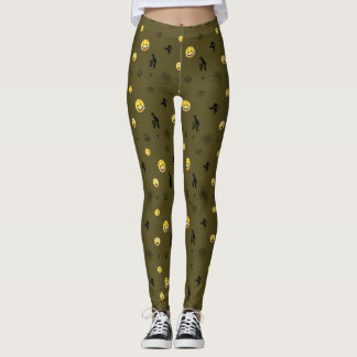 "Niedliche Funny Emoji Pattern Emotion Faces" Leggings