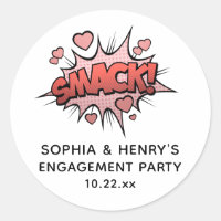 Niedliche Funny Engagement Party Retro-Hochzeit