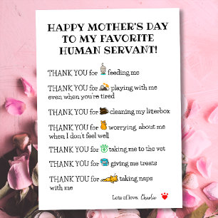 Niedliche Funny Happy Mother's Day Card von der Ka Feiertagskarte
