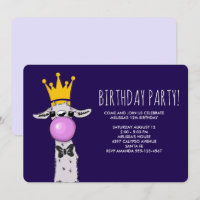 Niedliche Funny Llama Illustration Geburtstagspart