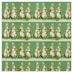 Niedliche Funny Music Making Rabbits Orchestra Stoff