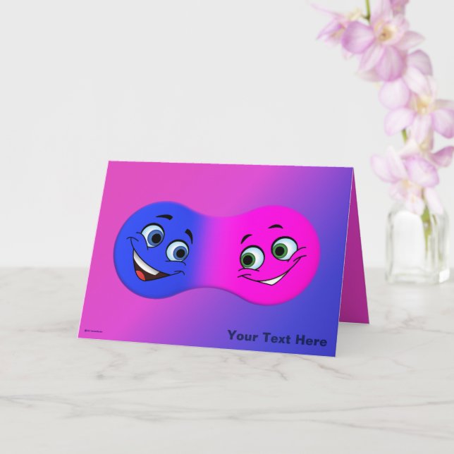 Niedliche Fusionsliebhaber Karte (Orchidee)