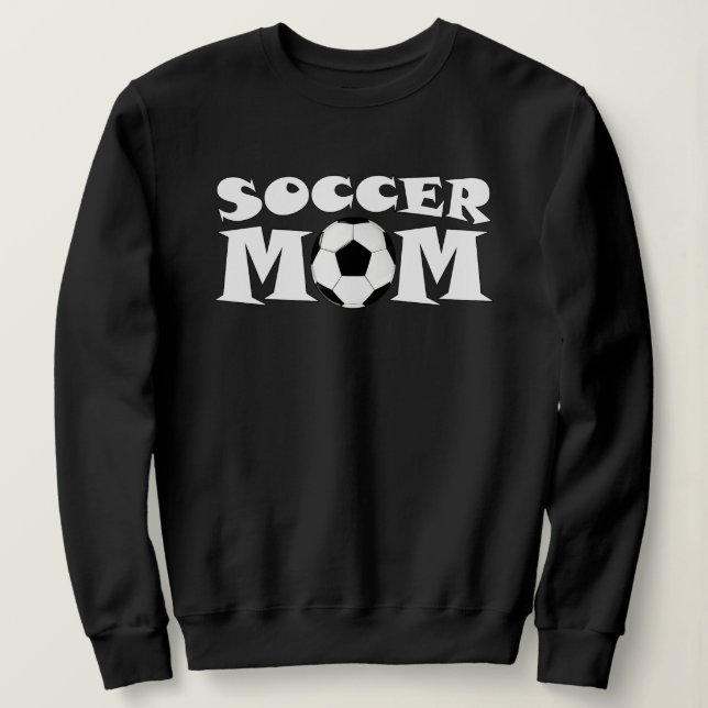 Niedliche Fußball-Mama Frauensport Sweatshirt (Design vorne)