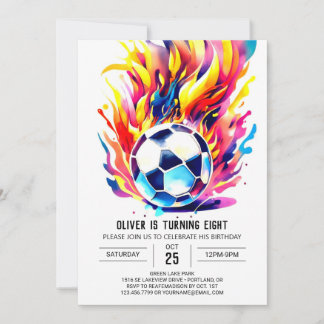 Niedliche Fußballkids essbar Geburtstag Einladung