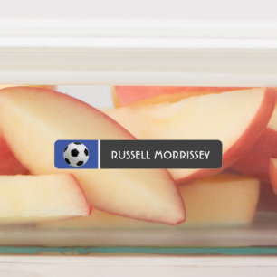 Niedliche Fußballkids nennen Farbenspiel Etiketten