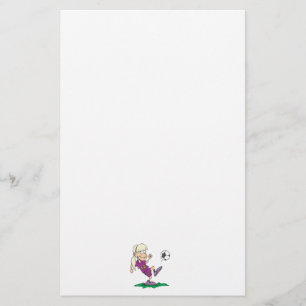 niedliche Fußballmannschaft Briefpapier