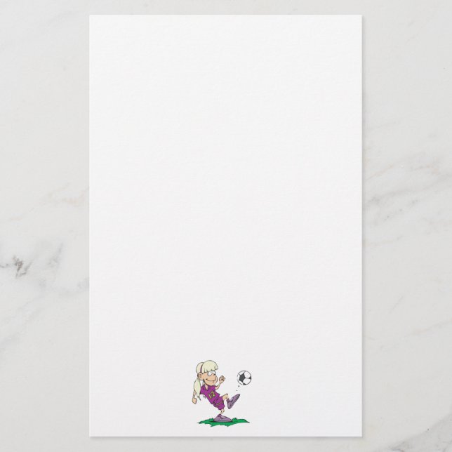 niedliche Fußballmannschaft Briefpapier (Vorderseite)