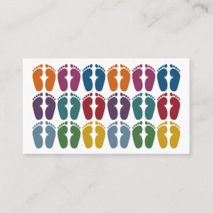 Niedliche Füße Fußarzt-Geschäfts-Karten- Visitenkarte
