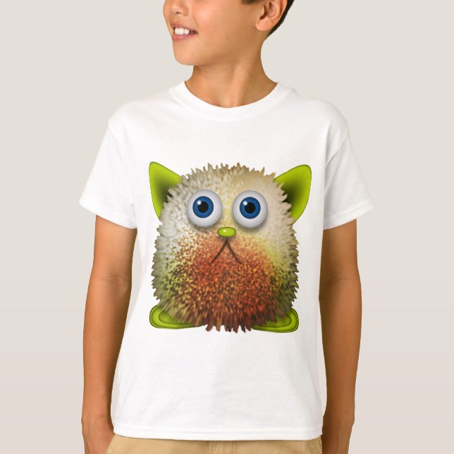 Niedliche Fuzzy Cartoon Art for All T-Shirt (Vorderseite)