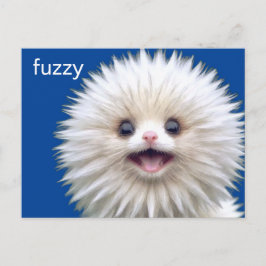 Niedliche Fuzzy Kreatur Postkarte