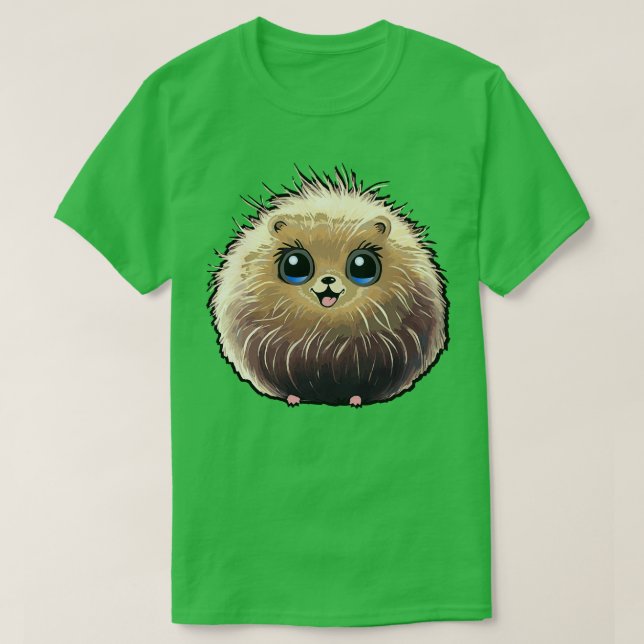 Niedliche Fuzzy Kreatur T-Shirt (Design vorne)