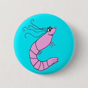 Niedliche Garnele Button