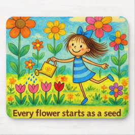 Niedliche Garten-Mausunterlage Mousepad