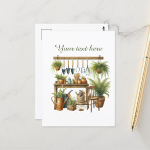 Niedliche Gartenliebhaber Postkarte