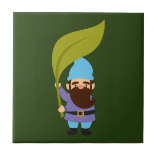 Niedliche Gartenzwerge Fliese