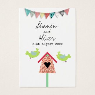 Niedliche Gastgeschenk Hochzeit Whimsical Birds