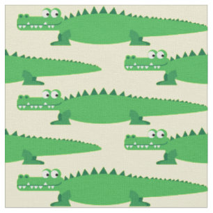 Niedliche Gatoren Kinder Alligator Krokodile Carto Stoff