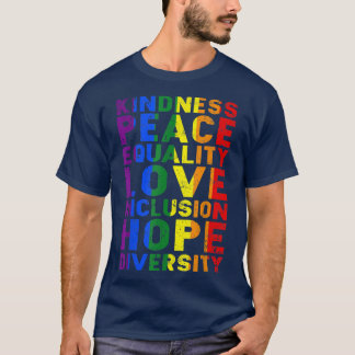 Niedliche Gays Gay Kindness Peace Liebe Equality H T-Shirt