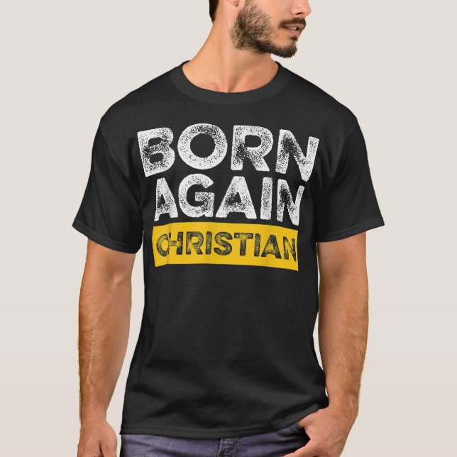 Niedliche Geborene wieder Christliche Bibel Verse  T-Shirt (Vorderseite)