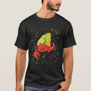 Niedliche Geburtstag Animal Hermit Crab T-Shirt
