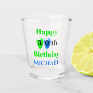 niedliche Geburtstag-Balkone hinzufügen Schnapsglas