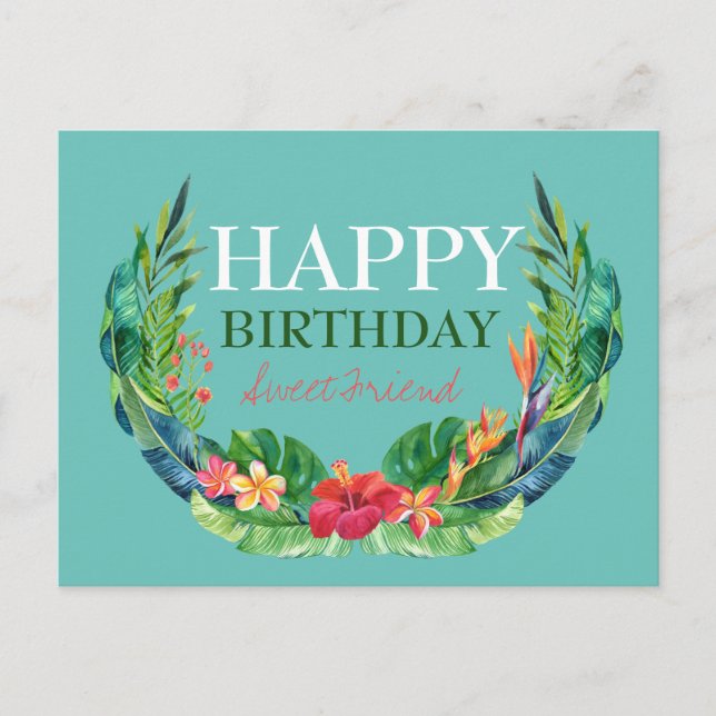 Niedliche Geburtstag Bibel Postkarte (Vorderseite)