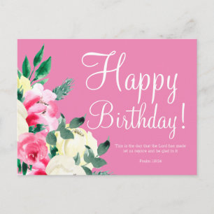 Niedliche Geburtstag Bible Verse Postkarte