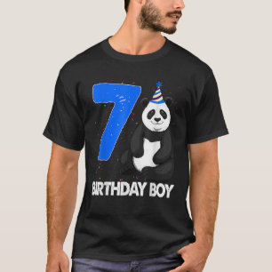 Niedliche Geburtstag Boy 7 Pandas Funny Bear T-Shi T-Shirt