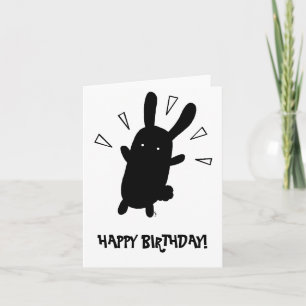 niedliche Geburtstag Bunny Karte