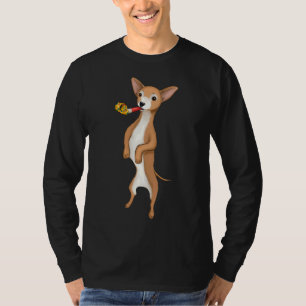 Niedliche Geburtstag Chihuahua mit einer Party-Blu T-Shirt