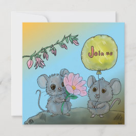 Niedliche Geburtstag Einladung