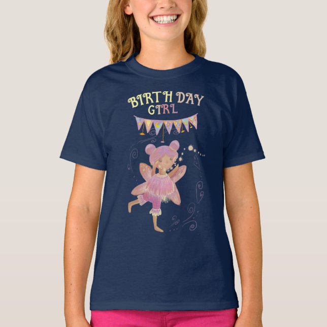 niedliche Geburtstag Fee T-Shirt (Vorderseite)