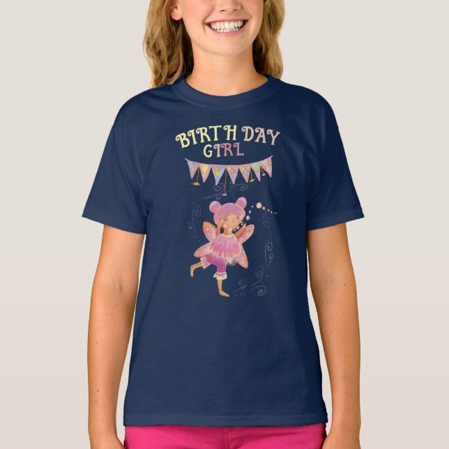 niedliche Geburtstag Fee T-Shirt (Vorderseite)