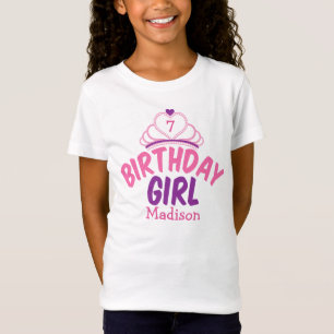 Niedliche Geburtstag Girl Princess Custom Tiara Ki T-Shirt