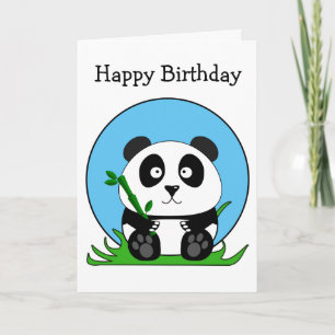 Niedliche Geburtstag Panda Bear Karte