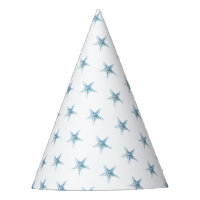 Niedliche Geburtstag Party Hat Blue Starfish Nauti