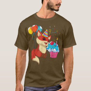Niedliche Geburtstag Party Tierwald T-Shirt