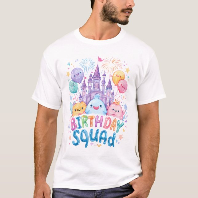 Niedliche Geburtstag Squad T - Shirt | Fairyland C (Vorderseite)