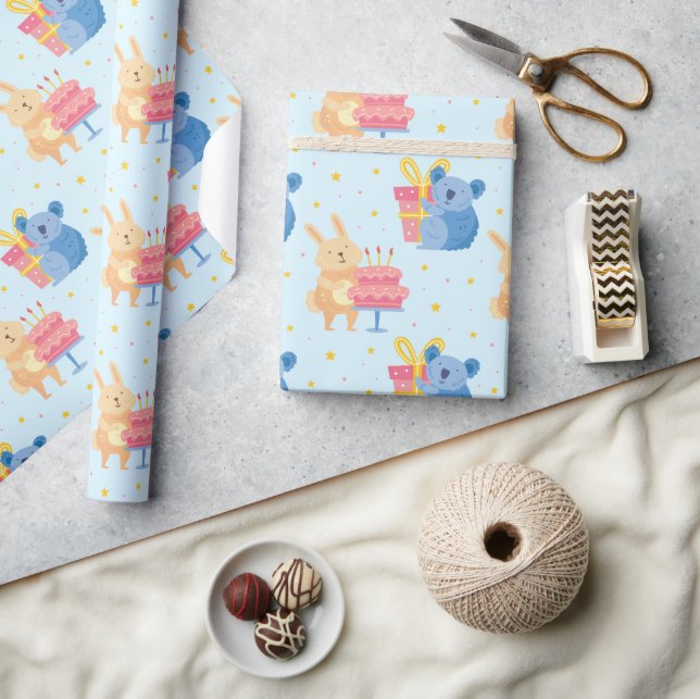 Niedliche Geburtstag Wrapping Paper Geschenkpapier