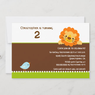 Niedliche Geburtstags-Party Einladung des Vogel-