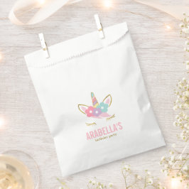 Niedliche Geburtstagsparty der Unicorn Girls Geschenktütchen