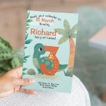 Niedliche Geburtstagsparty von Dino Themed Kid Einladung<br><div class="desc">Mit unserem individuell gestaltbaren Produkt "Niedliche Dino Themed Kid's Birthday Party" lassen Sie sich begeistern! Wenn Ihr Kleiner alles prähistorisch Liebe, ist dies die perfekte Wahl für eine Geburtstagsfeier, die ihn in die Zeit zurück in das Land der Dinosaurier bringt. Unser individualisierbares Dino-Thema bietet alles, was Sie für ein lustiges...</div>