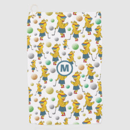 Niedliche Geburtsurkunde Golfhandtuch