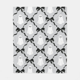 Niedliche Geister mit Coquette Black Bows Hallowee Fleecedecke