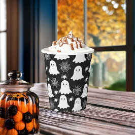 Niedliche Geister | Spinnen | Spider Webs Hallowee Pappbecher