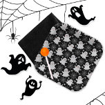 Niedliche Geister | Spinnen | Spider Webs Hallowee Pappteller<br><div class="desc">Niedliche Geister,  Spinnen und Spinnennetze auf schwarzem Hintergrund mit orangefarbenen Akzenten Halloween-Muster.</div>