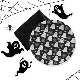Niedliche Geister   Spinnen   Spider Webs Hallowee Pappteller