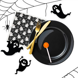 Niedliche Geister | Spinnen | Spider Webs Hallowee Serviette